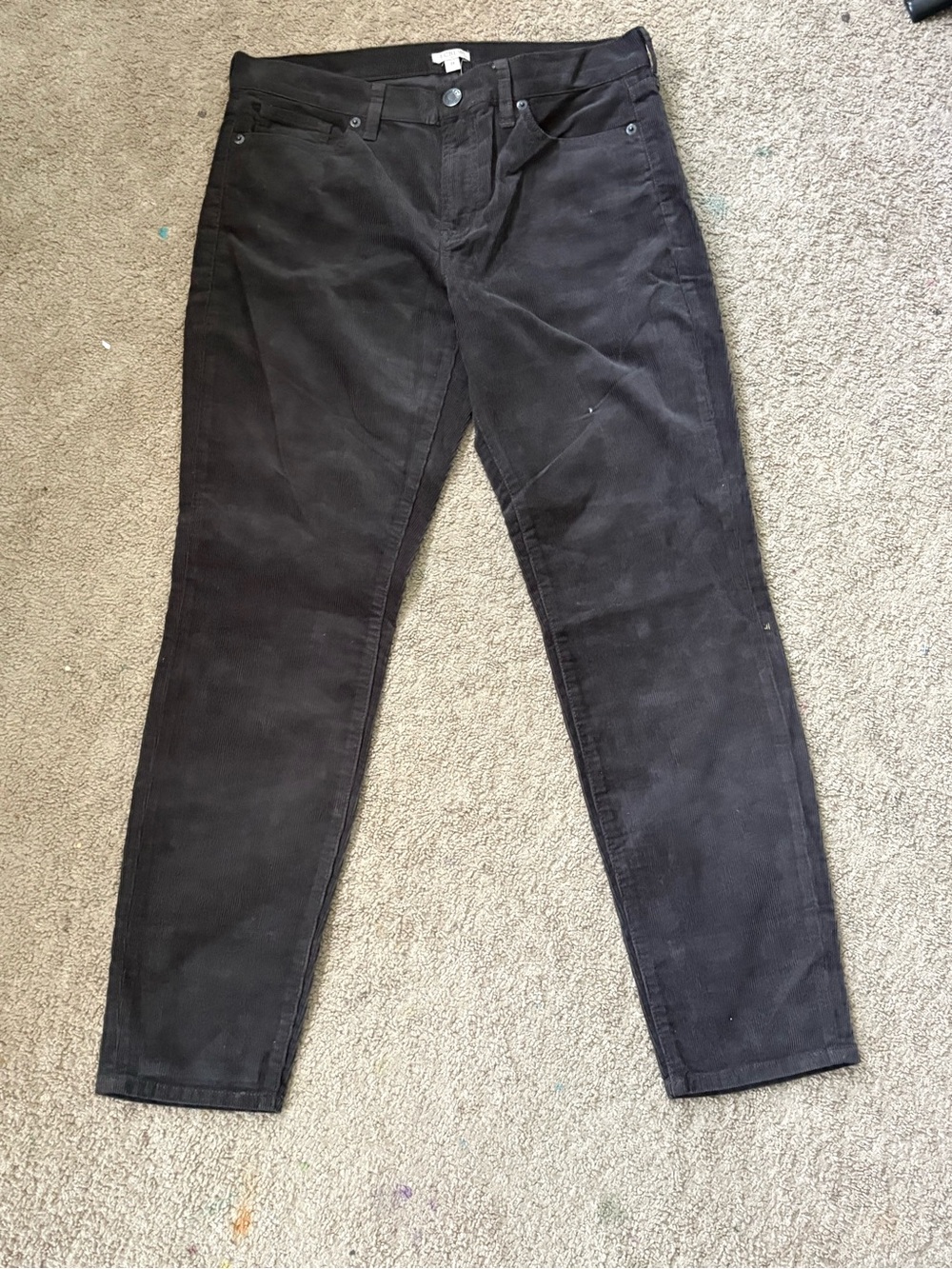 J Crew Black Corduroy Jeans • 99% Cotton Size 28